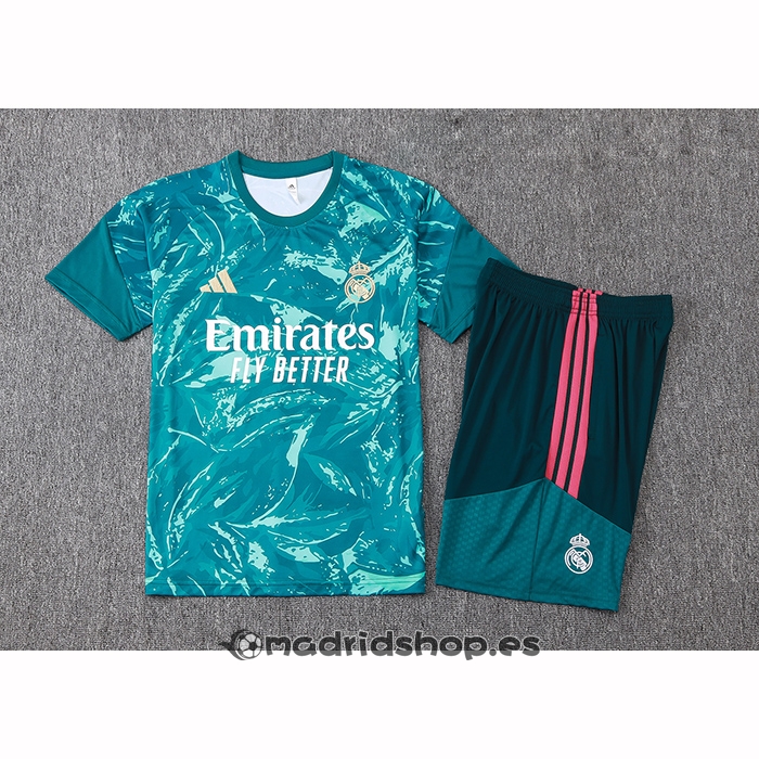 Chandal del Real Madrid Manga Corta 26-27 Verde - Pantalon Corto